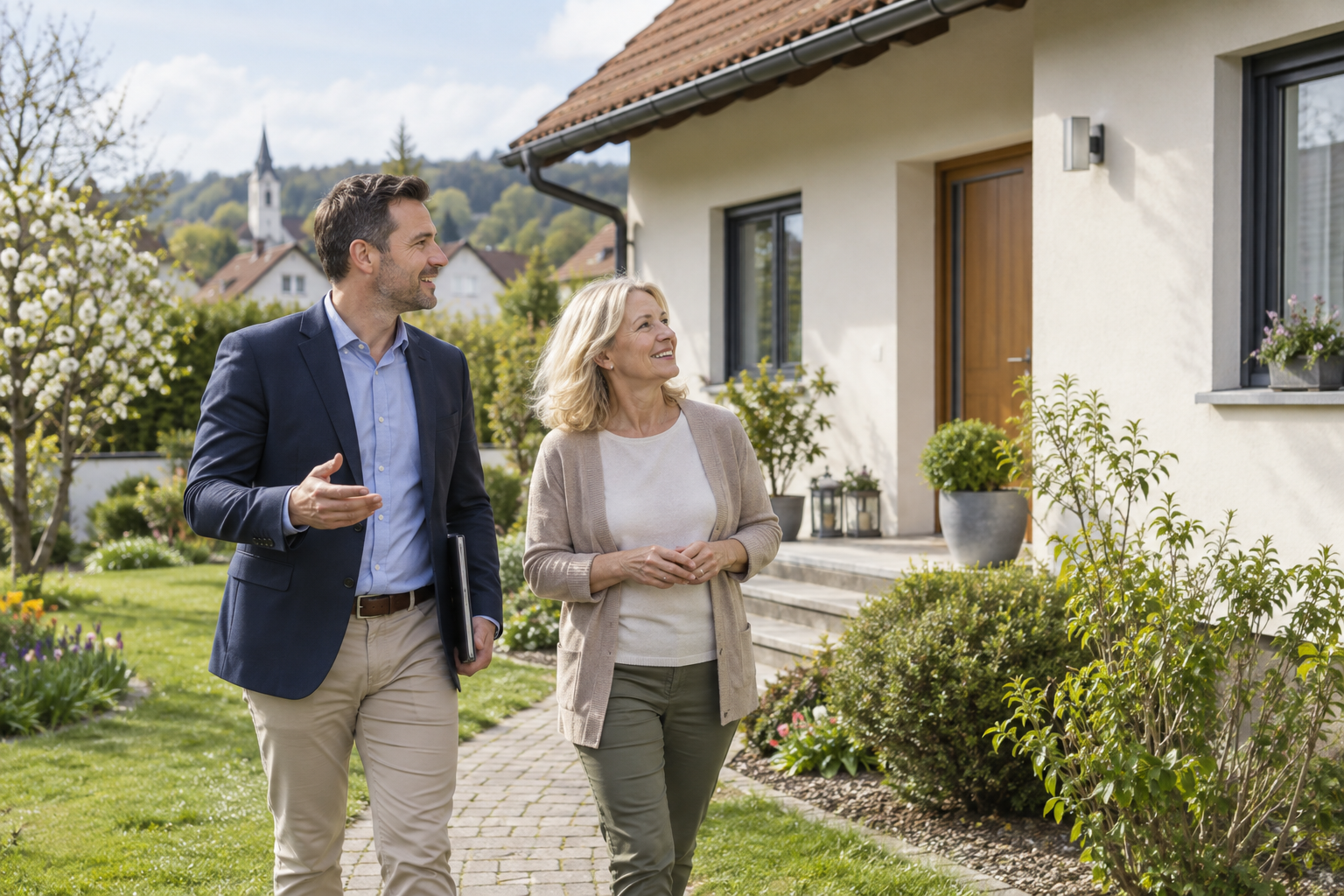 Besichtigung eines Hauses